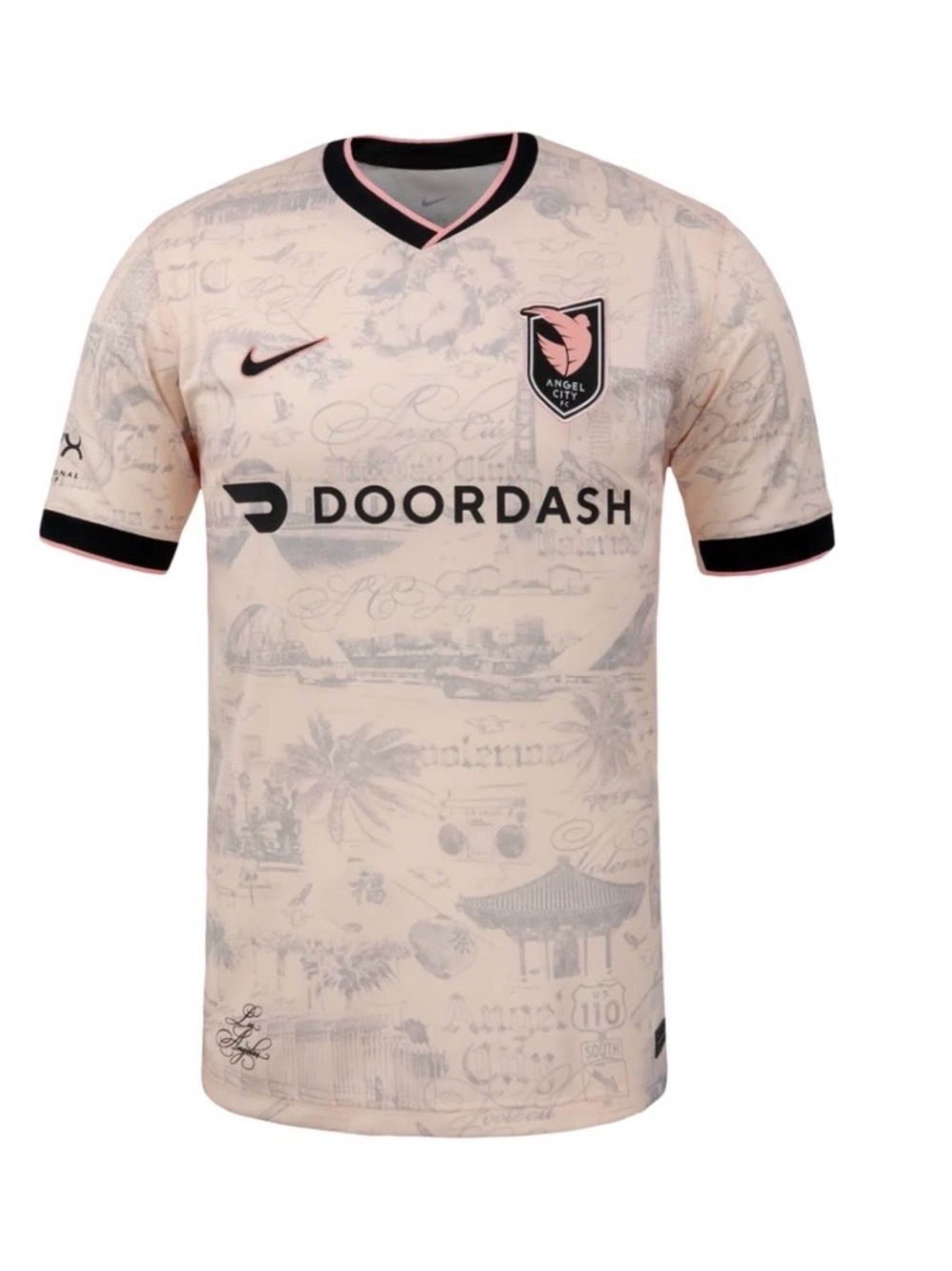 Nike Angel City FC 2025 "Los Angeles" Away Jersey - Light Pink Unisex